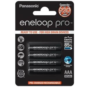Eneloop AAA punjiva baterija 930mAh crna Panasonic