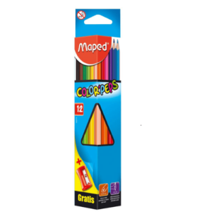 Drvene bojice+zarezač Maped 12 kom - Slika 1