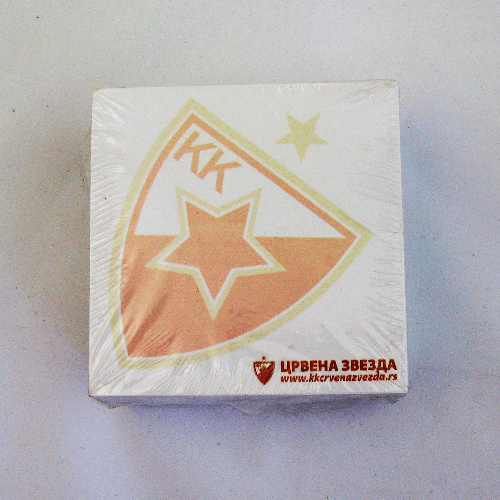 12152-8-KZBCZ KOCKA ZA BELESKE 600L CRVENA ZVEZDA