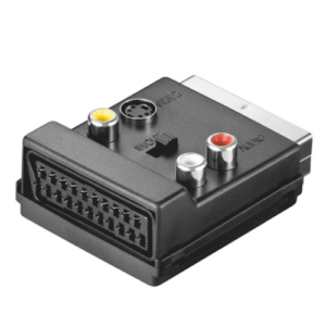 Adapter scart V51S utikač 3xčinč+S-VHS utičnica + scart - Slika 1