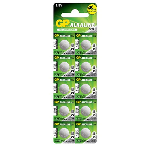 LR44 GP A76 1.5V alkalna baterija C10