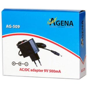 Punjač 9v Agena-AG-509-9V-500mAh-Adapter-AC-DC
