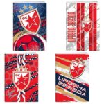 Sveska A5 FK Crvena Zvezda sitna kocka 300100