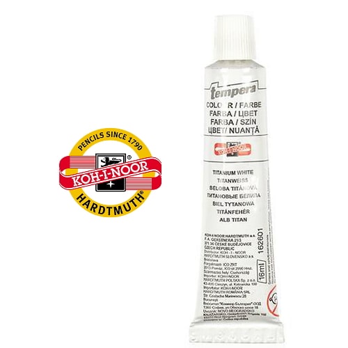 Tempera bela 16ml KOH-I-NOOR 162601 3042 bubalica Tempera-bela-16ml-KOH-I-NOOR-162601-3042-bubalica