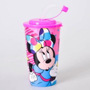 Čaša sa cevčicom Minnie Mouse 450ml tubule 318826 - Slika 1