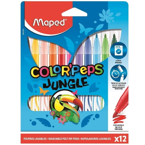 Flomasteri 12kom Maped Jungle ColorPeps 845420