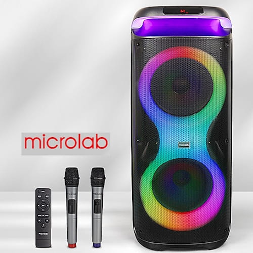 Zvucnik-karaoke-400W-Microlab-PT1200W-Bluetooth-LED-11.1V-720mAh-TWS-AUX-USB-MicroSD-2-mikrofona-15335-bubalica.rs-petar-pan-uzice