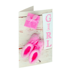Čestitka Baby 01 Roza 3D SC 406256 - Slika 1