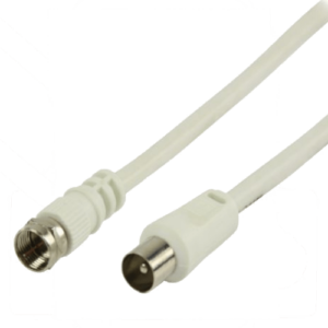 Antenski kabl F male - Coax male 3m white VLSP41800W30 - Slika 1