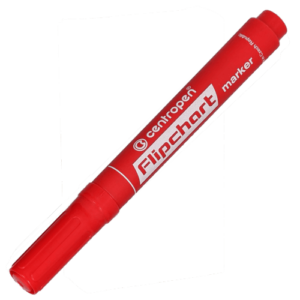 Marker flipčart crveni okrugli vrh Centropen 85500104 - Slika 1