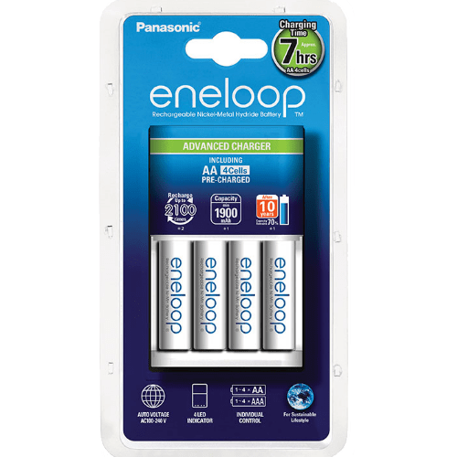 Punjač sa 4 baterije AA 1900 mAh Panasonic Eneloop K-KJ17MCC40E