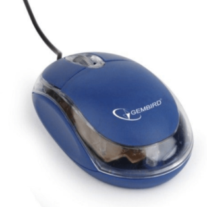 Gembird optički miš USB 1000dpi blue/transparent MUS-U-01-BT - Slika 1