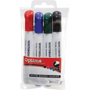 Optima marker za belu tablu set 4kom 10973 - Slika 1