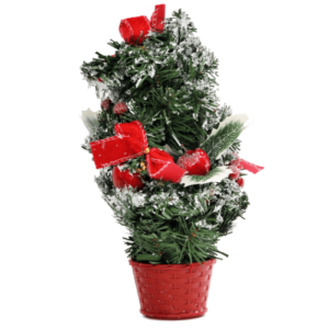 Jelka sa ukrasima 30cm crvena W06-12-16A - Slika 1