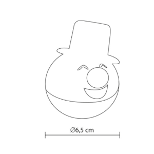 Led dekoracija za jelku sneško 3xLR44 KID66 - Slika 2
