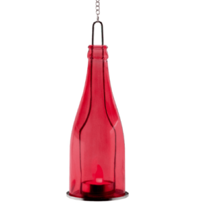 Svetleća crvena boca sa led svećom 1x3V CR2032 GB23/RD - Slika 1