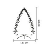 Veštačka jelka 3D 180x127cm 808 vrhova grane KMF5 80-1