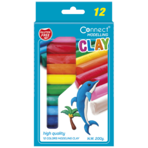 Connect plastelin 12 boja karton blister - Slika 1
