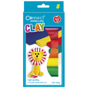 Connect plastelin karton 8 boja blister - Slika 1
