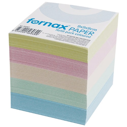 Ppairići za pisanje u kocki pastelne boje Formax 9x9x9