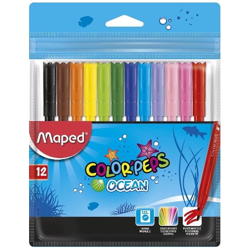 Flomasteri 12kom Maped Ocean ColorPeps M845720 bubalica Maped flomasteri ColorPeps 12kom vodoperivi