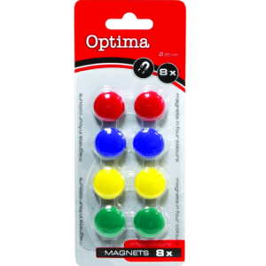 Optima magneti 20mm 8/1 sort blister