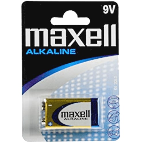 Maxell 9V 6LR61 alkalna baterija