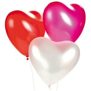 balon u obliku srca