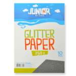 Jolly Glitter Paper papir sa šljokicama crna A4 250g 10k 136137
