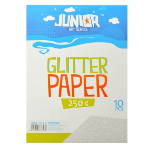 Jolly Glitter Paper papir sa šljokicama srebrna A4 250g 10k 136138 - Slika 1