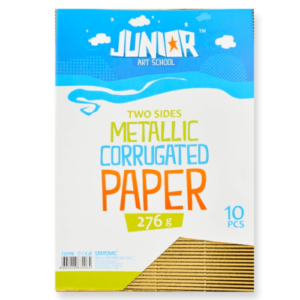Karton rebrasti metalik zlatna A4 10k jolly waves 133190 - Slika 1