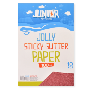 Papir glitter samolepljivi crvena a4 100mik 10k jolly sticky 136029 - Slika 1