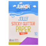 Papir glitter samolepljivi ljubičasta A4 100mik 10k jolly sticky 136023