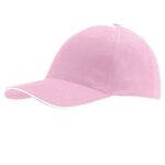 Kačket pink sa belim obodom 6 panela Buffalo 388.100.31