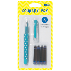 Educa nalivpero školsko+4 patrone plavo/roze blister - Slika 1