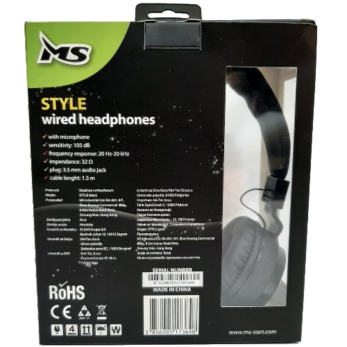 pc slušalice sa 3.5mmm MS Style