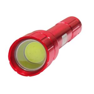 Prosto baterijska lampa PL8609 crvena 3W COB LED aluminium - Slika 2