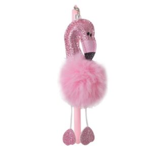 Chic hemijska olovka sa priveskom flamingo miks 410011 - Slika 1