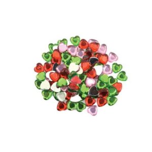 Dekorativni cirkoni srca 8x8mm 100kom UNL-0909 - Slika 1