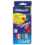 Pelikan drvene bojice 10+2 zlatna i srebrna trouglaste 4mm 700061