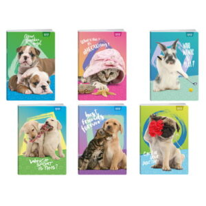 Premium sveska sa UV lakom A4 blanko 60 lista Fuzzy pets 189812 - Slika 1