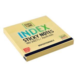 Index blokčić samolepljivi 76x76mm 100 lista žuta 490110 - Slika 1