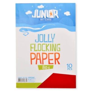 Flocking papir crvena A4 10K Jolly Flocking Paper 136225