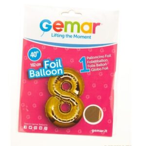 folija balon broj 8 gemar za 18 rođendan