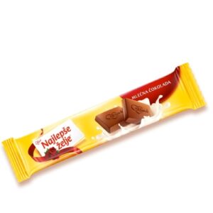 Najlepše želje mlečna čokoladica 30g - Slika 1