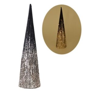 Jelka svetlucava crna 50cm Shiny cone 760022 - Slika 1