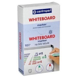 Marker za belu tablu plavi 2.5mm okrugli vrh Centropen - Slika 2