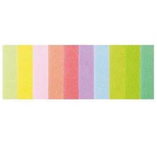 Krep papir pastelne boje 200x50cm 10kom 170-2509 1708 bubalica krep papir ideje