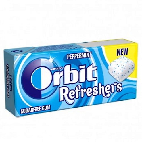 Orbit Refreshers Peppermint žvakaća guma bubalica (1) orbit žvakaće gume refreš