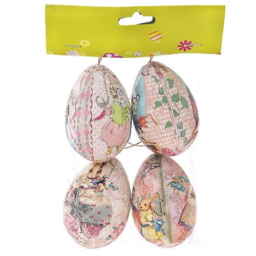 Uskršnja jaja plastična 8cm set 4kom 70973 bubalica dekorativna jaja za uskrs